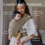 Ergobaby Embrace kandekott, südaöösinine - Pilt 5
