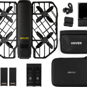 HoverAir X1 ProMax Ultimate Cycling Kit drone, musta