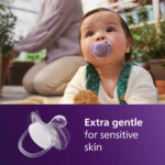 Philips Avent Ultra Soft lutt, 6-18 kuud, lilla ja roosa, 2 tk - Pilt 2