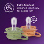 Philips Avent Ultra Soft lutt, üle 18 kuu, 4 tk, roheline/oranž - Pilt 3