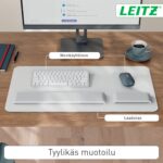 Leitz nahkapintainen hiirimatto, 70 x 36 cm, harmaa - Pilt 5