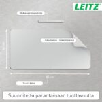 Leitz hiirimatto, 80 x 40 cm, harmaa - Pilt 4