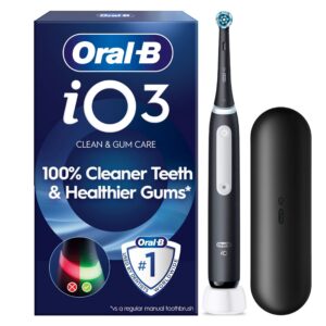 Oral-B iO3 sähköhammasharja, musta + matkakotelo