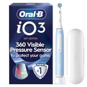 Oral-B iO3 sähköhammasharja, sininen + matkakotelo