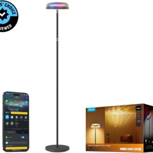 Govee Uplighter Floor Lamp älylattiavalaisin, musta