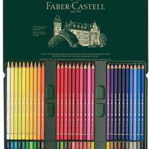 Faber-Castell Polychromos värvipliiatsid plekkkarbis, 60 värvi