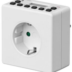 Goobay kompaktne elektrooniline iganädalane taimer siseruumides kasutamiseks