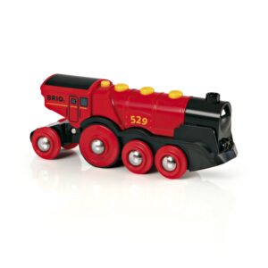 BRIO World 33592 - võimas punane akutoitel vedur