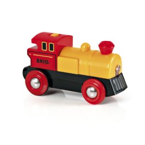 BRIO Railway 33594 - Punane ja kollane akutoitel vedur