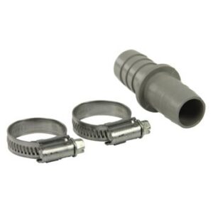 Nedise väljalaskevooliku pikendus 19 x 19 mm + 2x voolikuklambrit