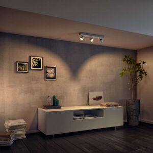 Philips Star WarmGlow LED -spottivalaisin, 3 x 4,5 W, valkoinen - Pilt 5