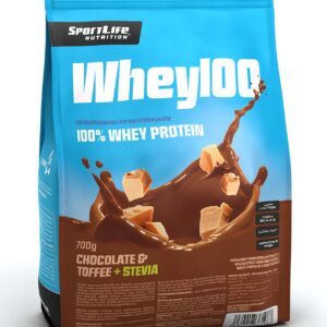 SportLife Whey100 Stevia Chocolate-Toffee -vadakuvalk, 700 g