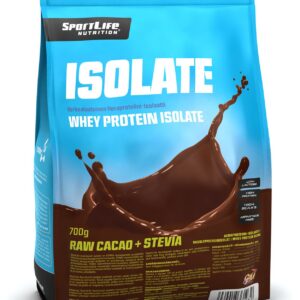 SportLife Isolate Raakakaakao -heraproteiini, 700 g