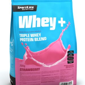 SportLife Whey+ maasika vadakuvalk, 700 g