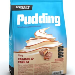 SportLife Pudding vanilje-karamelli valgupudingipulber, 500 g
