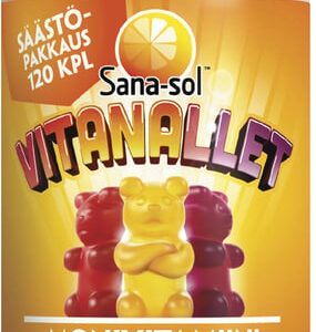 Sana-sol Vitanallet multivitamiin, sooduspakk, 120 tk