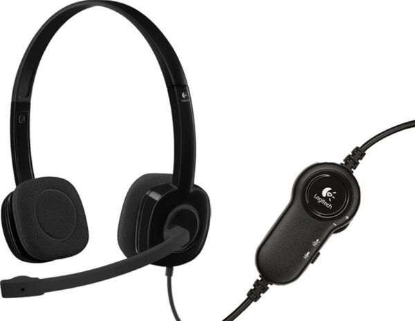 Logitech H151 peakomplekt, must - Pilt 3