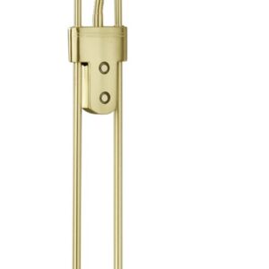 Trio Arizona LED-põrandalamp, 20 W + 5 W, matt messing