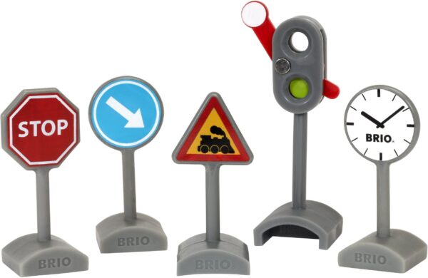 BRIO World 33864 - liiklusmärgid, 5 tk pakis - Pilt 3