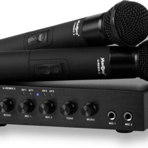 MadBoy U-Remix 2 Bluetooth juhtmevaba karaoke mikrofonipaar mikseriga