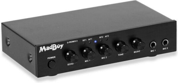 MadBoy U-Remix 2 Bluetooth juhtmevaba karaoke mikrofonipaar mikseriga - Pilt 3