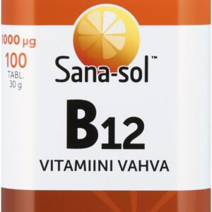Sana-sol Vitamin B12 Strong - tablett, 1000µg, 100 tabletti