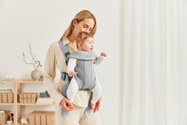 BabyBjörn Mini 3D Jersey seljakott, helehall - Pilt 4
