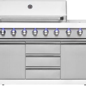 Mustang Ametist -kaasugrilli / kesäkeittiö, 6 + 2 poltinta