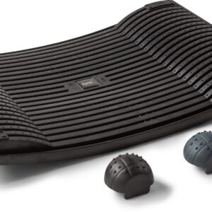 Gymba aktiveerimislaud ja massaažipallid, mustad