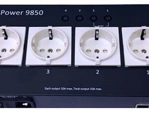 AVIOSYS IP POWER 9850 kaugjuhtimispuldi toiteplokk nelja pistikupesaga