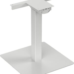 Elfen Ergodesk ühe jalaga elektriline lauaraam, valge