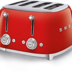 Smeg TSF03RDEU nelja leiva röster, punane