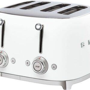 Smeg TSF03WHEU -neljän leivän leivänpaahdin, valkoinen