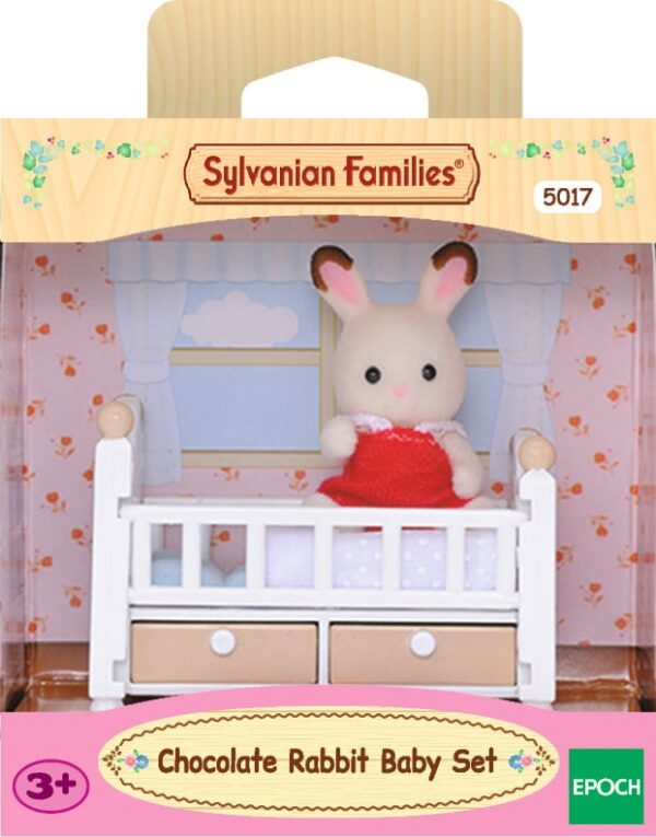 Sylvanian Families šokolaadise kleidiga beebikomplekt (võrevoodi) - Pilt 3