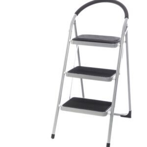 Tarmo astmelaud, 3-astmeline, alumiiniumist ja must