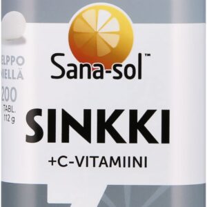 Sana-sol tsink+C-vitamiin, 200 tabletti