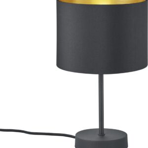 Trio Hostel laualamp E27, matt must/kuldne