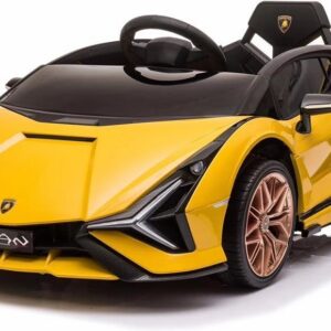 Lamborghini Sian 12V laste elektriauto, kollane