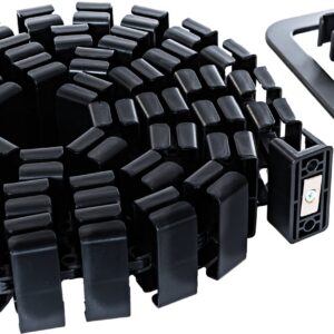 Elfen Ergodesk Snake kaablimadu, 140 cm, must