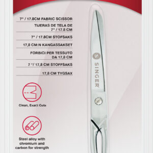 Singeri riidekäärid, 18 cm