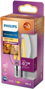 Philipsi soe kuma LED-küünal, E14, 470 lm, 2200-2700 K, hämardatav - Pilt 3