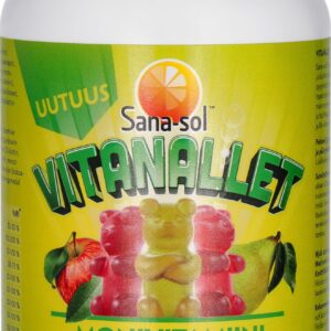 Sana-sol Vitanallet õuna-pirni multivitamiin, sooduspakk, 120 tk