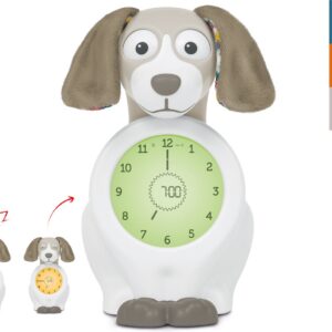 Zazu Davy -unirytmiä opettava herätyskello, koira, taupe