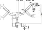 InLine 23160B monitorivars kahe monitori jaoks - Pilt 4