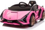 Lamborghini Sian 12V laste elektriauto, roosa