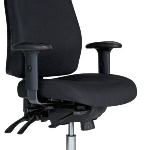 Toplux Pro 40 kontoritool peatoe ja käetugedega, must