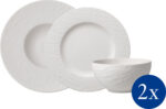 Villeroy & Boch Manufacture Rock sööginõude komplekt, 6 tk, valge