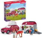 Schleich Horse Club 42535 - Seiklus auto ja hobukaarikuga