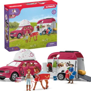 Schleich Horse Club 42535 - Seiklus auto ja hobukaarikuga