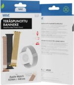 Wave teräspunottu ranneke, Apple Watch 42 / 44 / 45 / 46 / 49 mm, ruusukulta